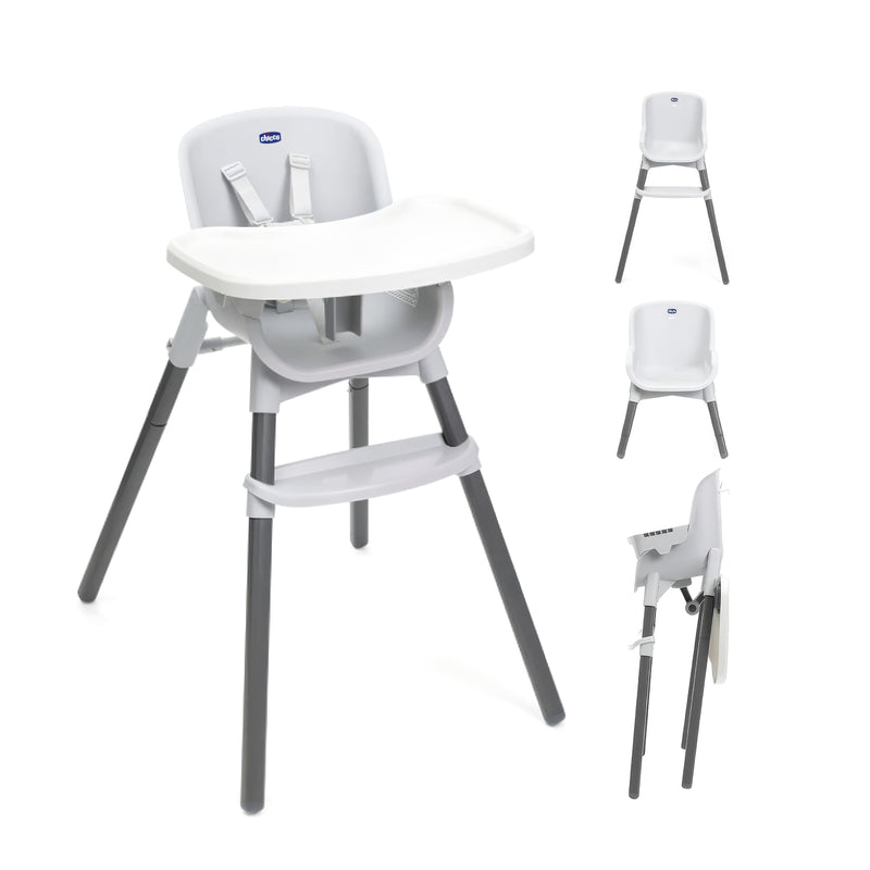 Chicco 3-in-1 Zest Folding Highchair - Moon Grey
