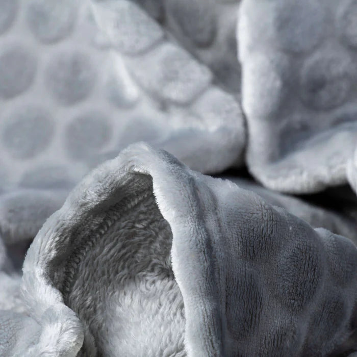 Clair De Lune Marshmallow Blanket - Grey