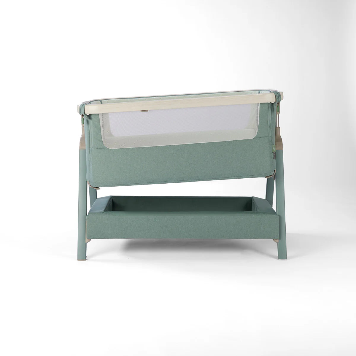Tutti Bambini Cozee Air 2 Bedside Crib - Whitewash/Kelp