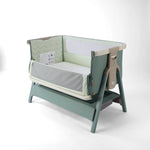 Tutti Bambini Cozee Air 2 Bedside Crib - Whitewash/Kelp