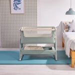 Tutti Bambini Cozee Air 2 Bedside Crib - Whitewash/Kelp