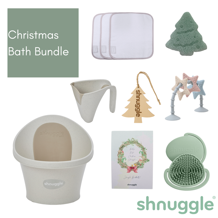 Shnuggle Limited Edition Christmas Bath Bundle – Cookies & Cream