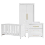 Tutti Bambini Tivoli 3 Piece Nursery Room Set – White