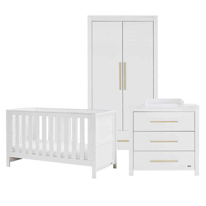 Tutti Bambini Tivoli 3 Piece Nursery Room Set – White