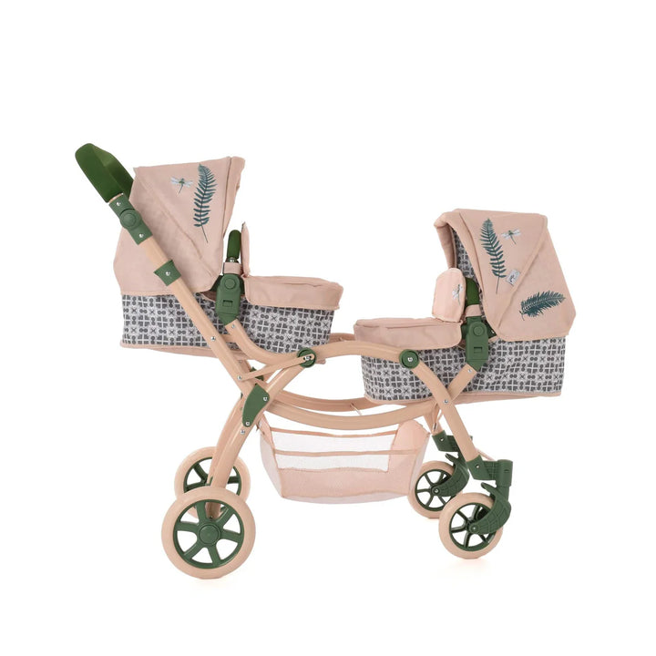 Roma RHS Twins Dolls Pram - Fern