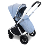 My Babiie MB450i 3in1 Travel System with Rotating Car Seat + Base - Steel Blue