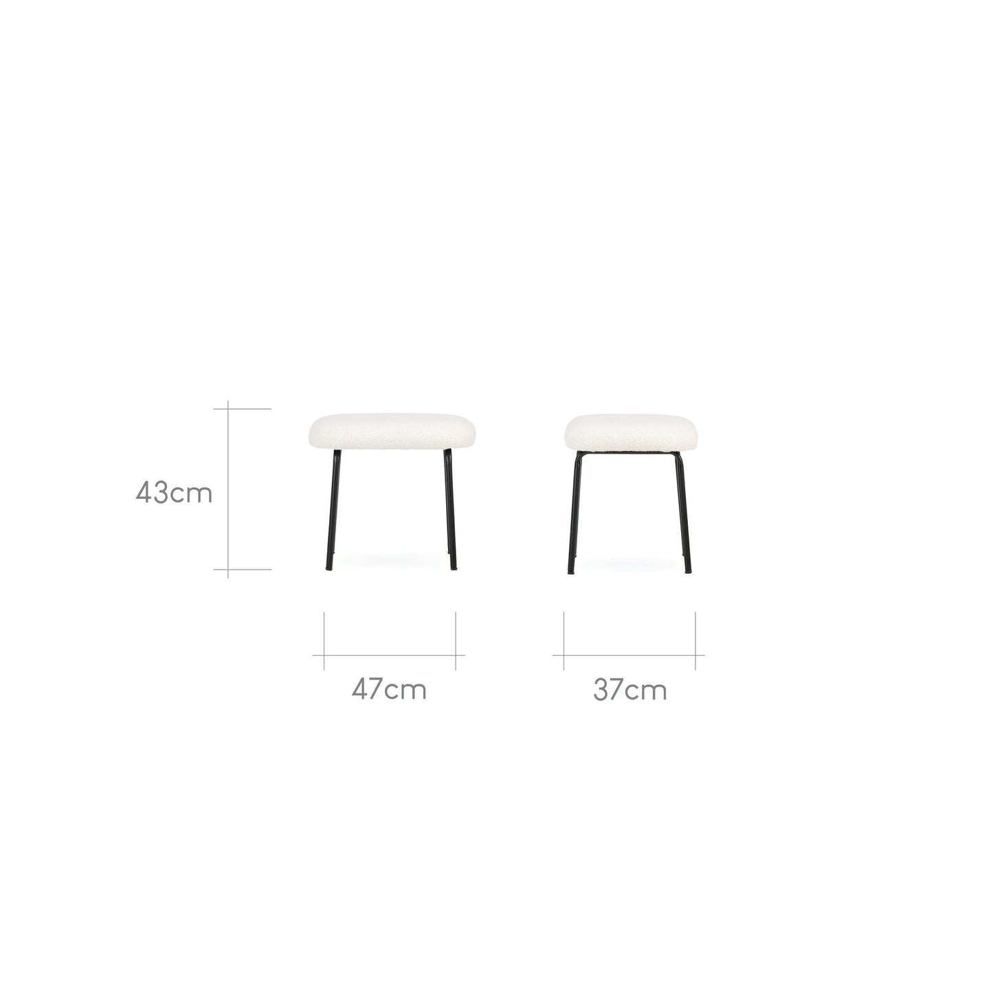 CuddleCo Marley Nursing Chair and Footstool - Teddy Off White