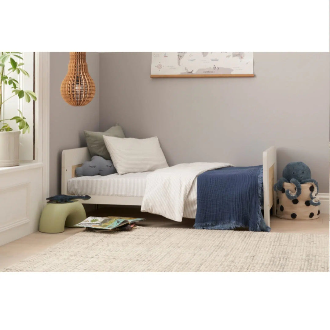 Tutti Bambini Alba Cot Bed – White Sand/Distressed Oak