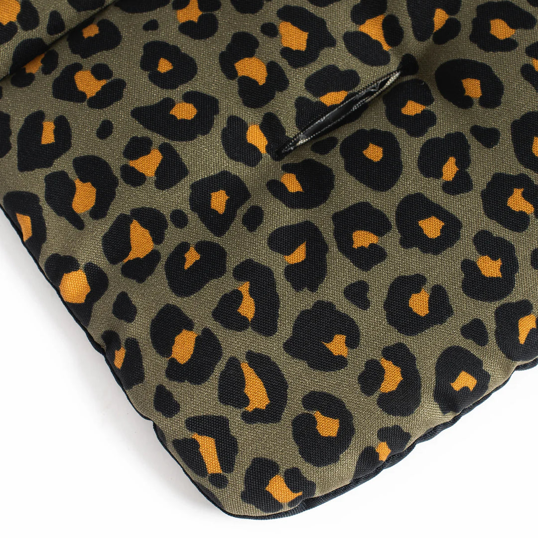 Roma Gemini Double Pushchair - Khaki Leopard