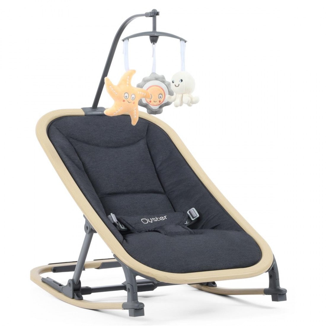 Oyster Rocker Chair - Carbonite