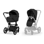 Cybex Priam Comfort Ultimate Cloud T Plus Travel System Bundle - Sepia Black/Black