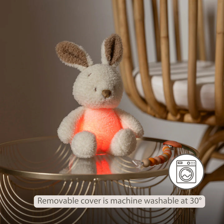 Nattou Mini Cuddly Bunny Nightlight - Teddy Vanilla