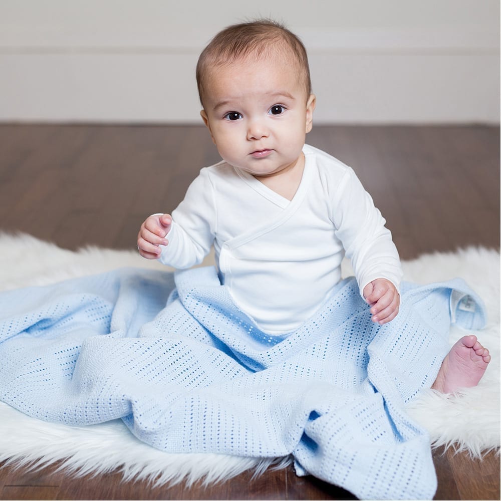 Lulujo Cellular Blanket - Grey