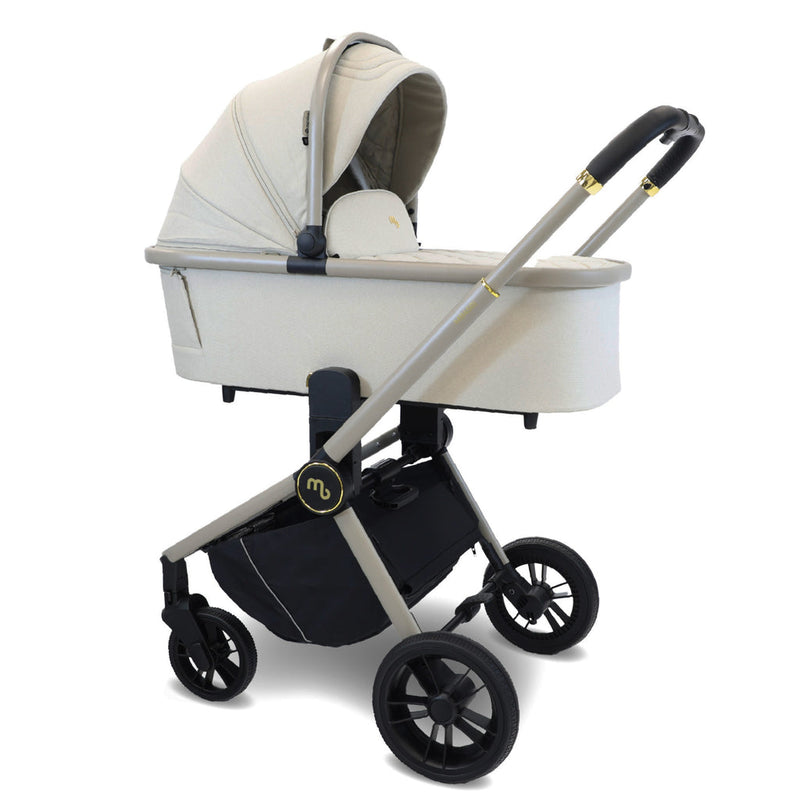 My Babiie MB450i 3in1 Travel System with Rotating Car Seat + Base - Ivory