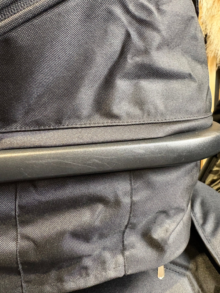 PRE LOVED My Babiie MB33 Twin Pushchair with Infant Carrier - Black Leopard