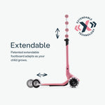 SmarTrike Xtend Mini+ Scooter - Rose Pink