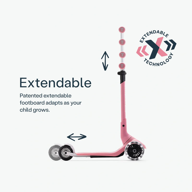 SmarTrike Xtend Mini+ Scooter - Rose Pink