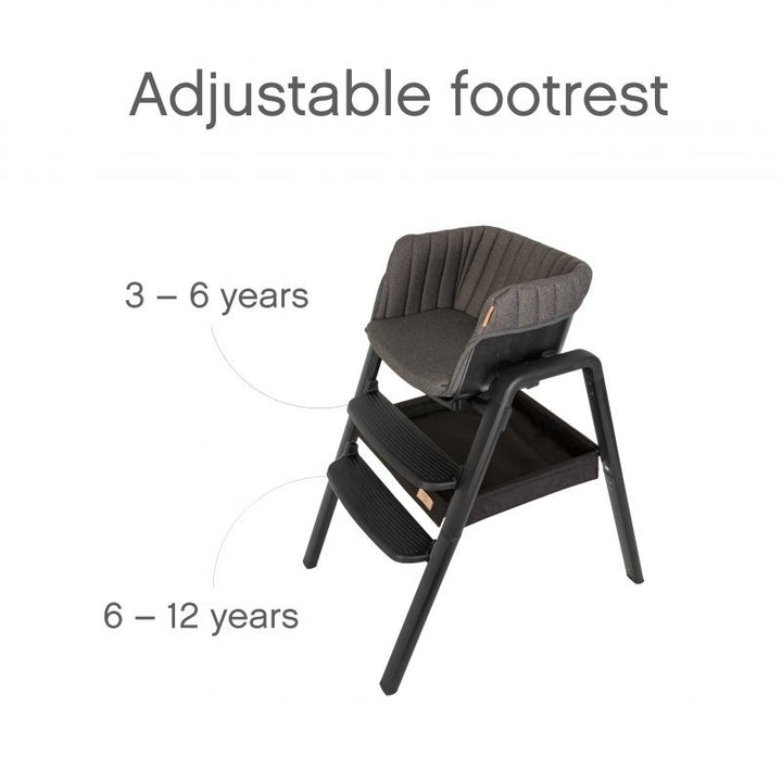 Tutti Bambini 2in1 Nova Highchair/Rocker Bundle-Black