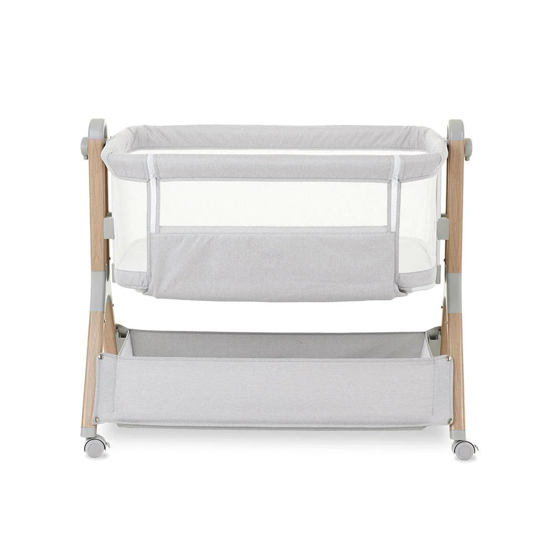 Obaby Cloud Bedside Crib - Grey
