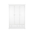 CuddleCo Beaumont Triple Wardrobe - White