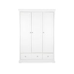 CuddleCo Beaumont Triple Wardrobe - White