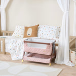 Tutti Bambini CoZee Luxe Mini Me Crib - Walnut & Blush