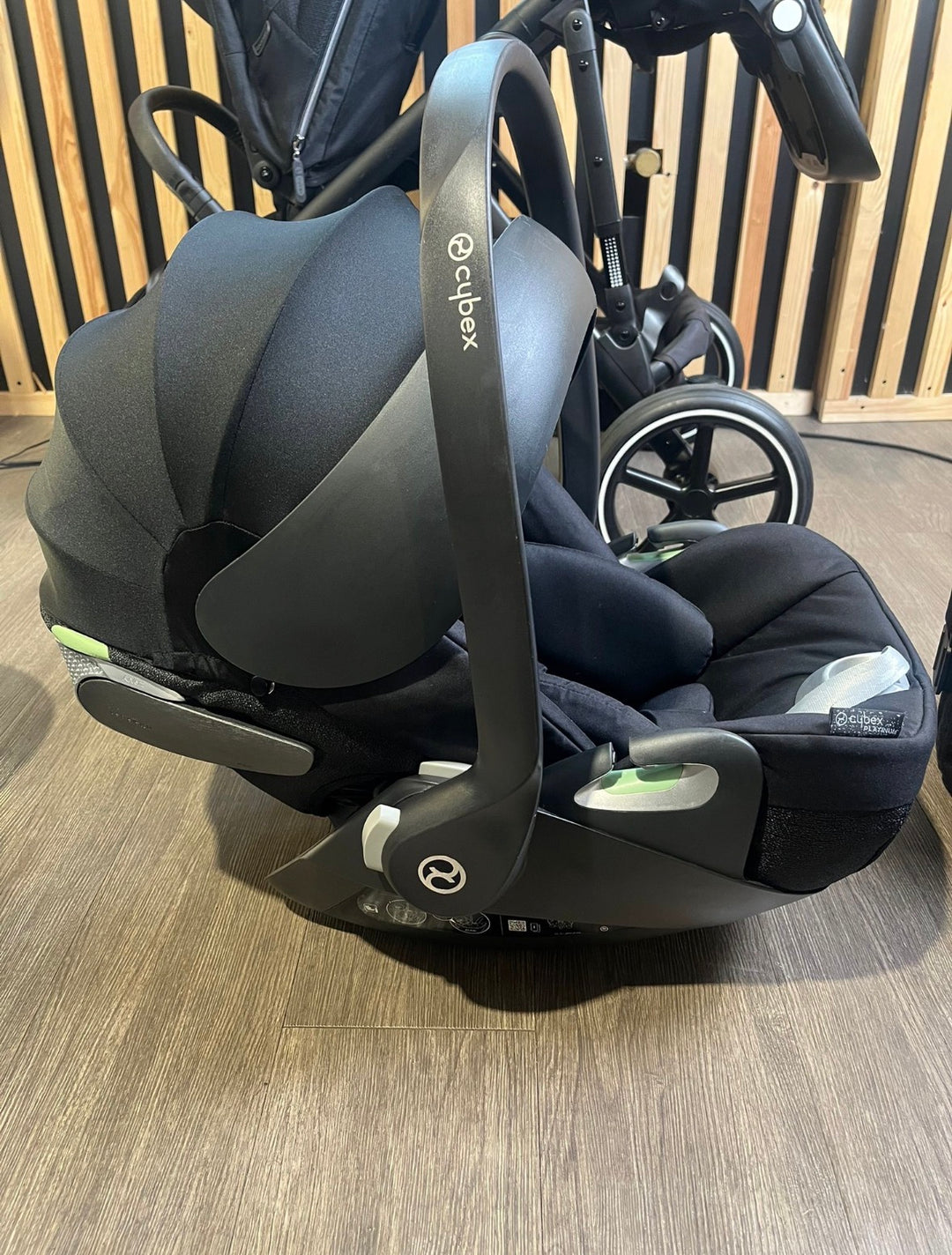 PRE LOVED Cybex Gazelle S Double Travel System Bundle - Moon Black