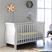Little Acorns Traditional-Sleigh Cot-Bed – White
