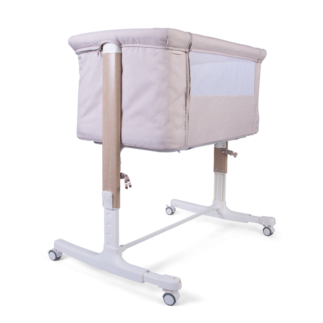 Redkite Rockabye Bedside Crib - Oatmeal