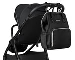 Kikkaboo Siena Mama Changing Backpack - Black/Silver
