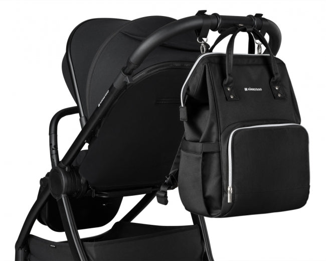 Kikkaboo Siena Mama Changing Backpack - Black/Silver