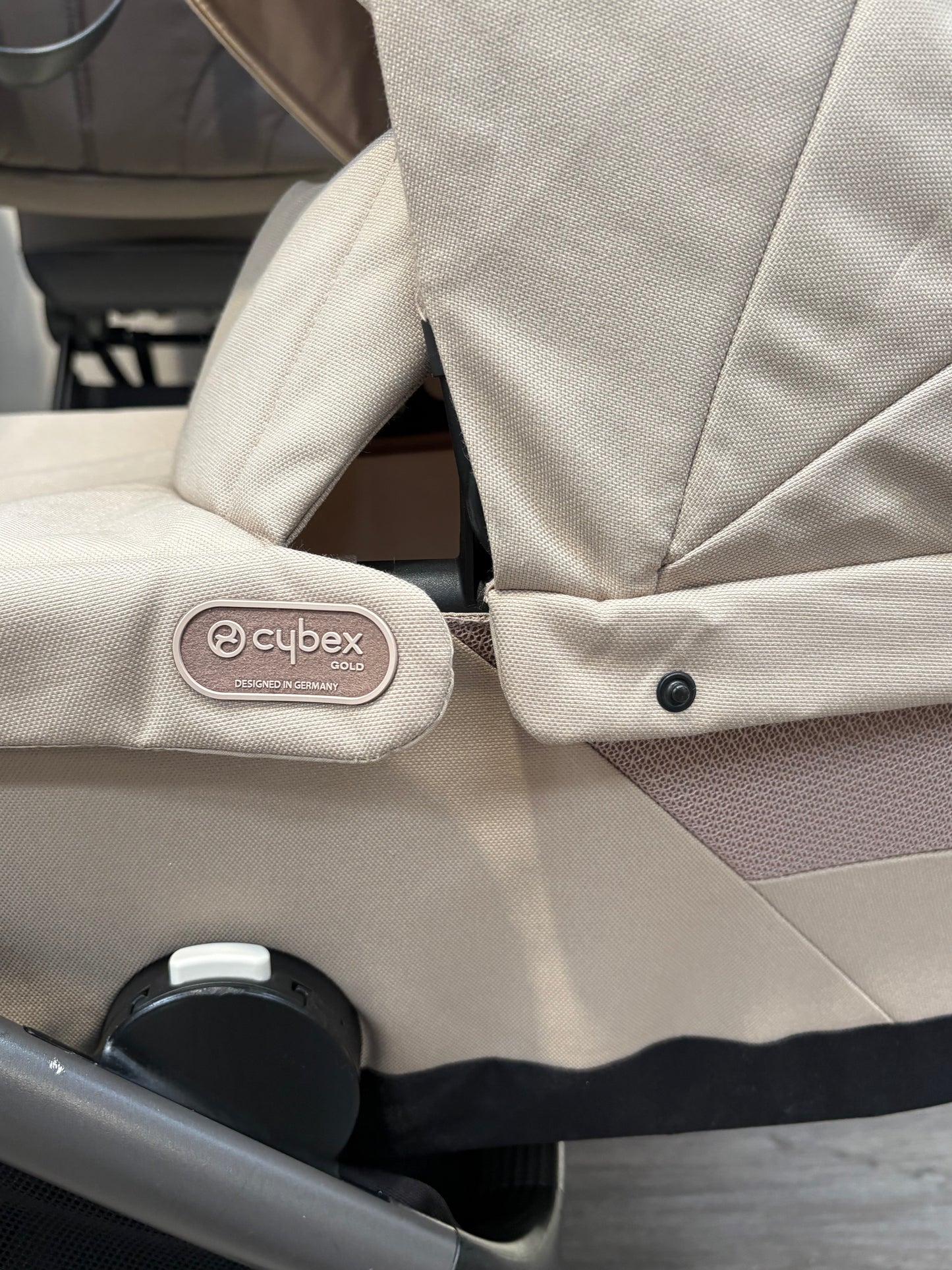 PRE LOVED Cybex e-Gazelle Double Pushchair - Almond Beige