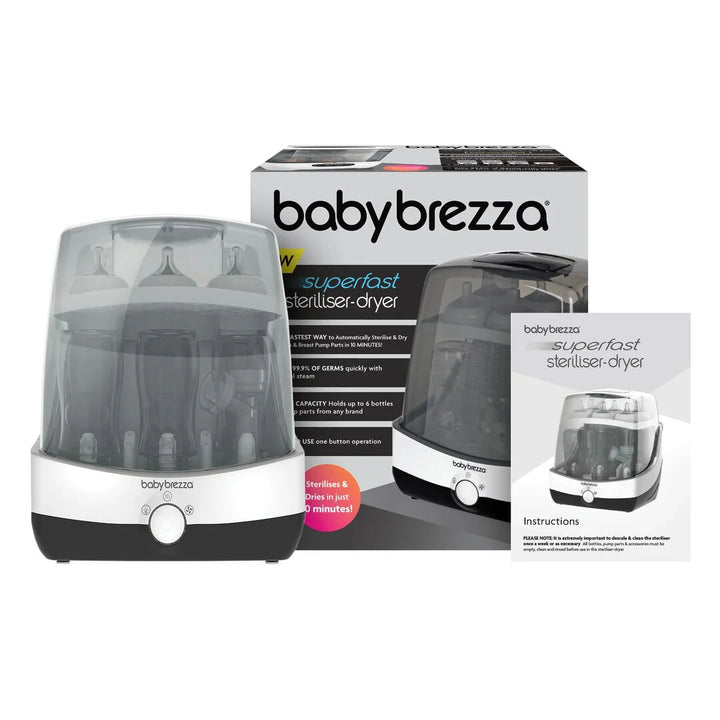 Baby Brezza SuperFast Steriliser-Dryer - White