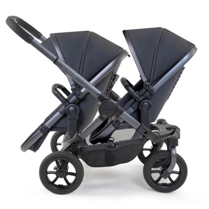 iCandy Peach 7 All Terrain Twin Pushchair - Storm Grey