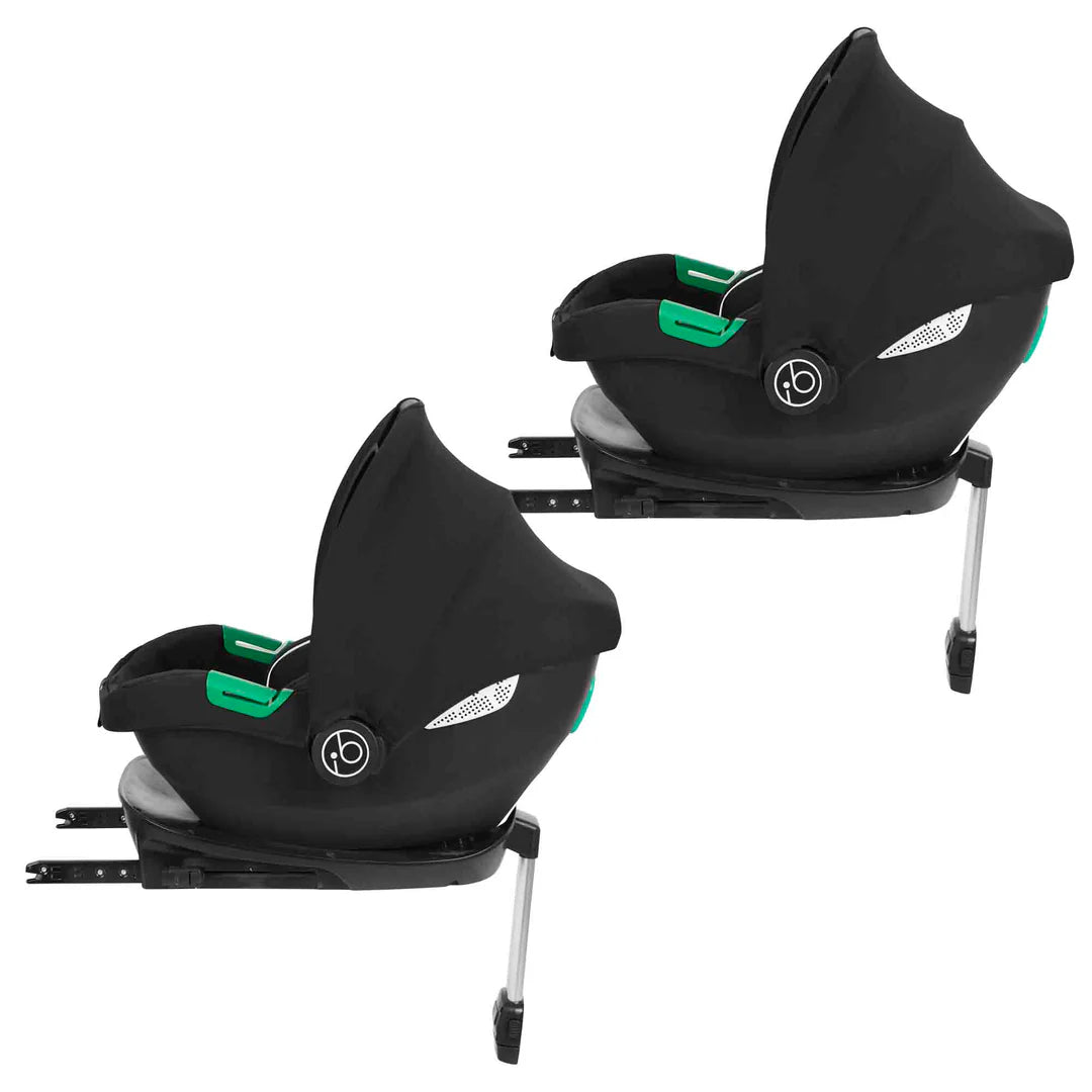 Ickle Bubba Virgo Twin 18 Piece Cirrus Car Seat Bundle - Black