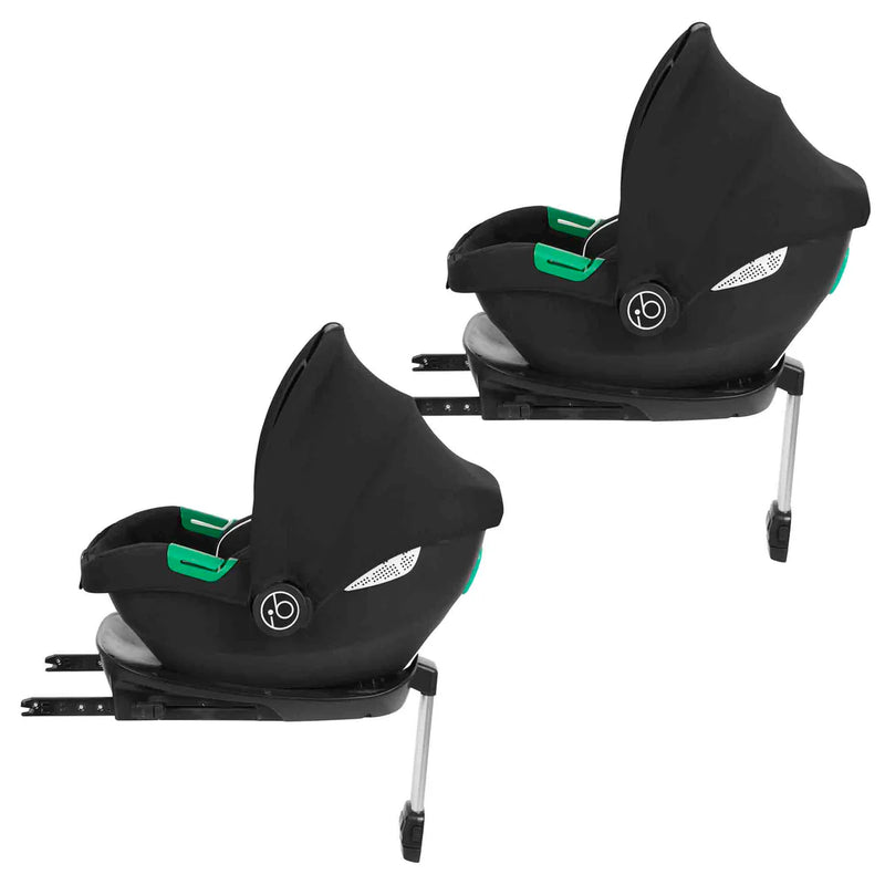 Ickle Bubba Virgo Twin 18 Piece Cirrus Car Seat Bundle - Black