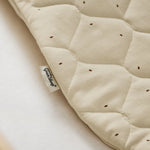The Little Green Sheep Organic Quilted Baby Sleeping Bag - Linen with Cocoa - 2.5 Tog