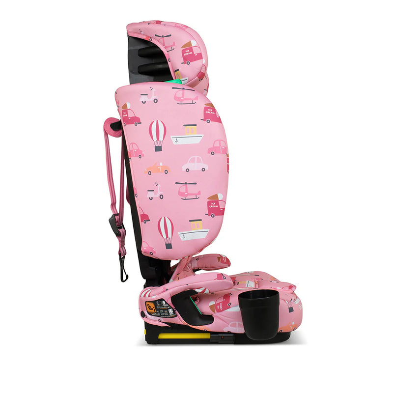 Cosatto On The Go i-Size Travel Car Seat - Itchy Feet Rosy