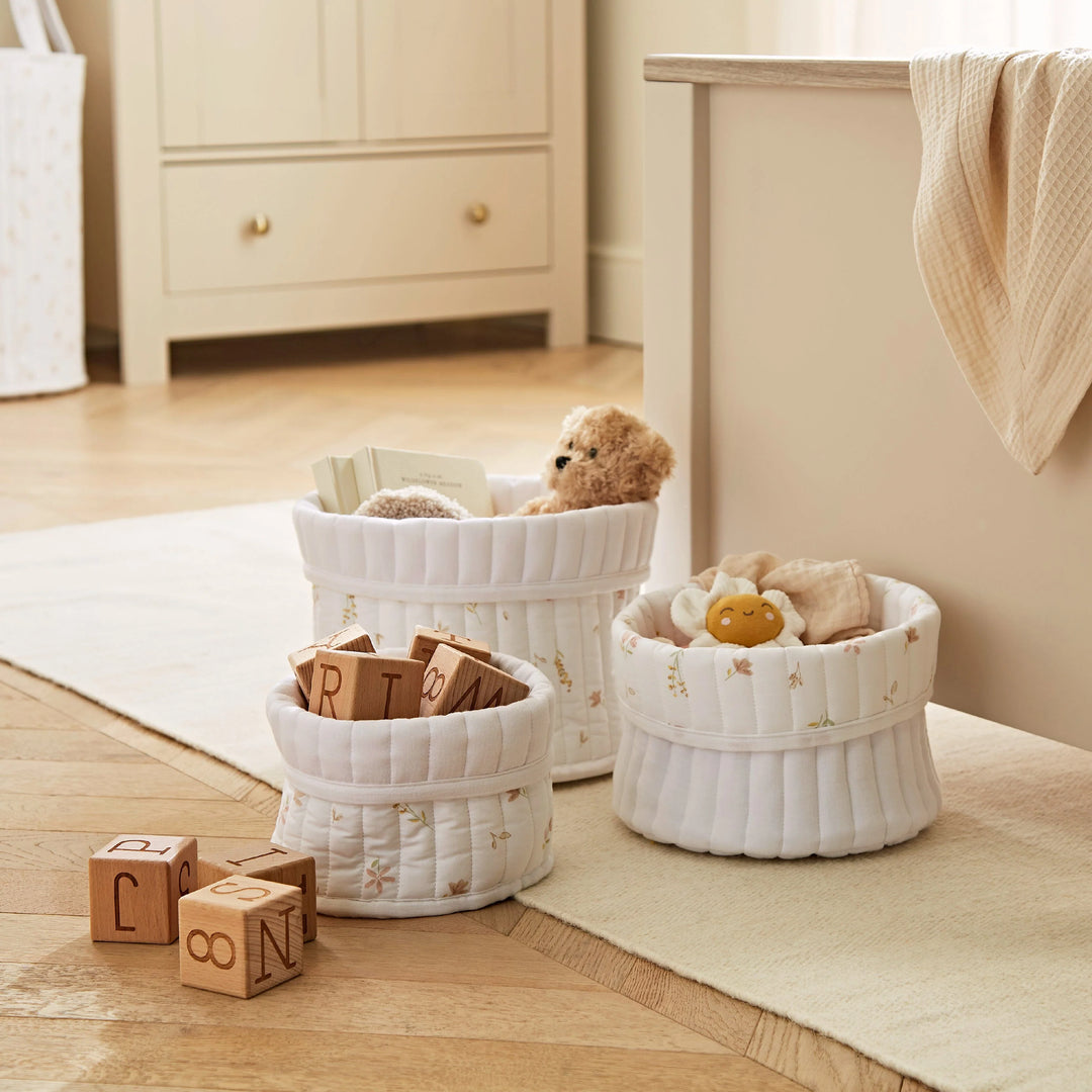 CuddleCo 3 Pack Storage Baskets - Cashmere Meadow