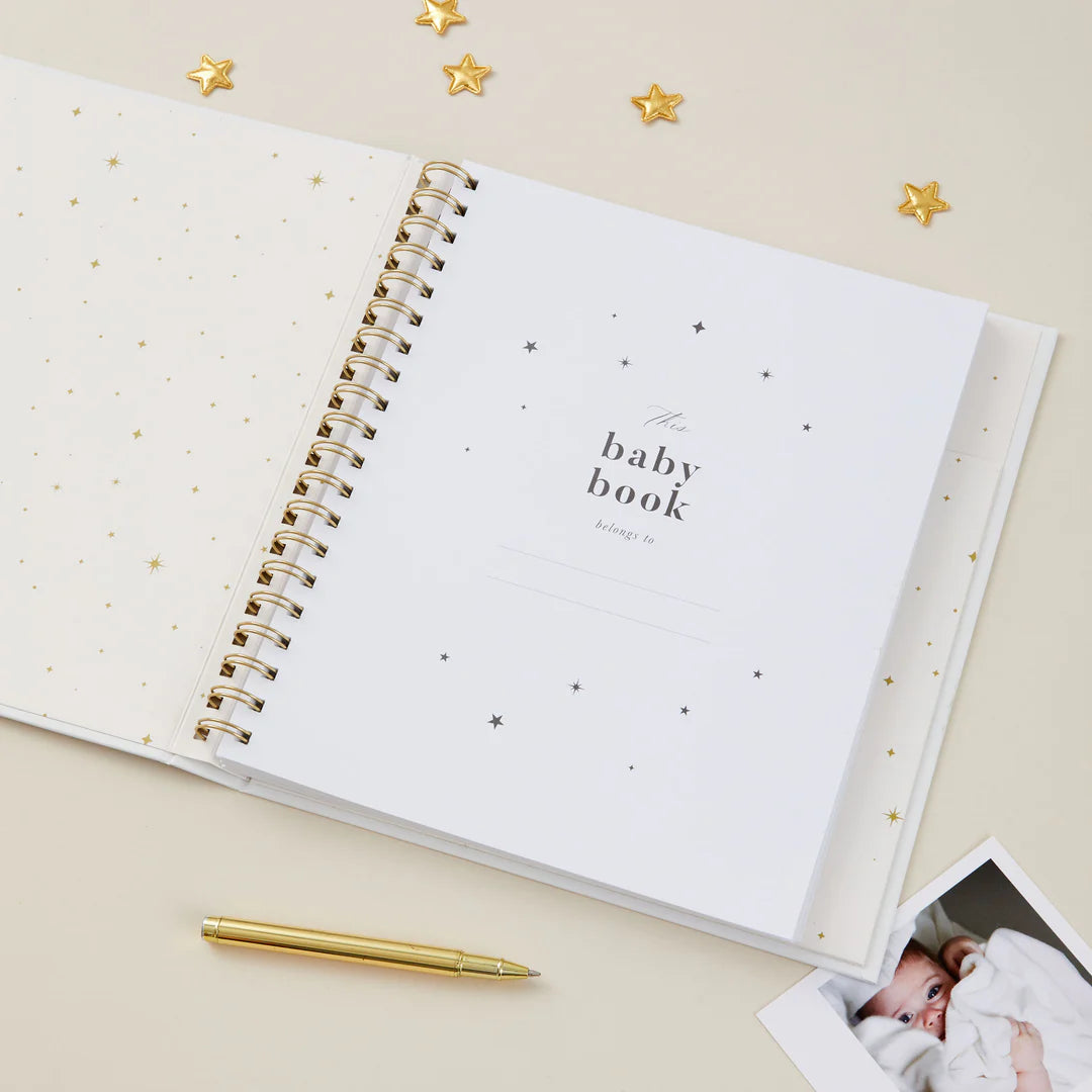 Blush & Gold My Baby Book - Baby Memory Book - Safari