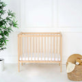 East Coast Space Saver Cot with Mattress Bundle - Natural
