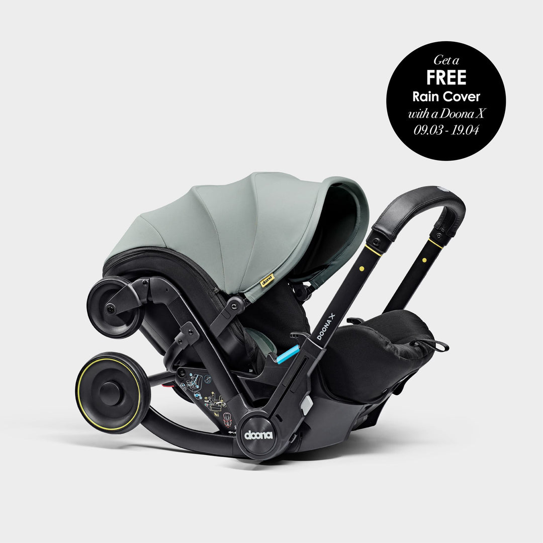 Doona X Car Seat & Stroller - Dusty Sage + FREE RAIN COVER WORTH £34.99!