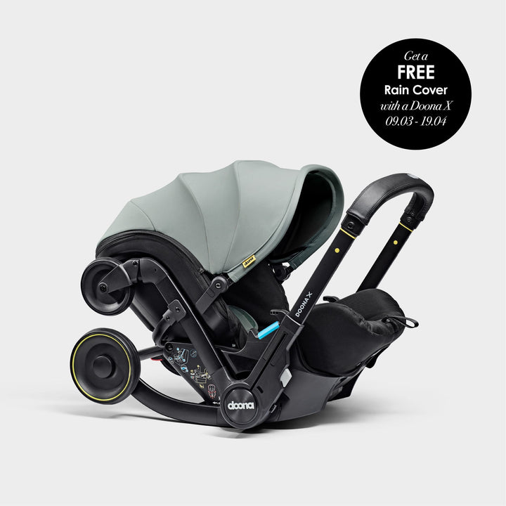 Doona X Car Seat & Stroller - Dusty Sage + FREE RAIN COVER WORTH £34.99!