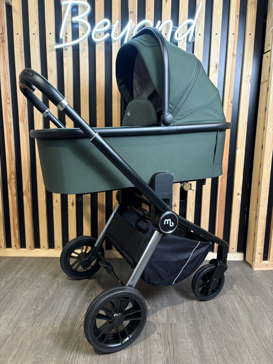 PRE LOVED My Babiie MB450i Travel System - Forest Green