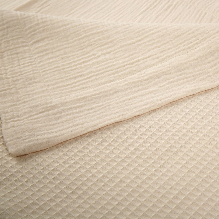CuddleCo Comforter Blanket - Cashmere Waffle