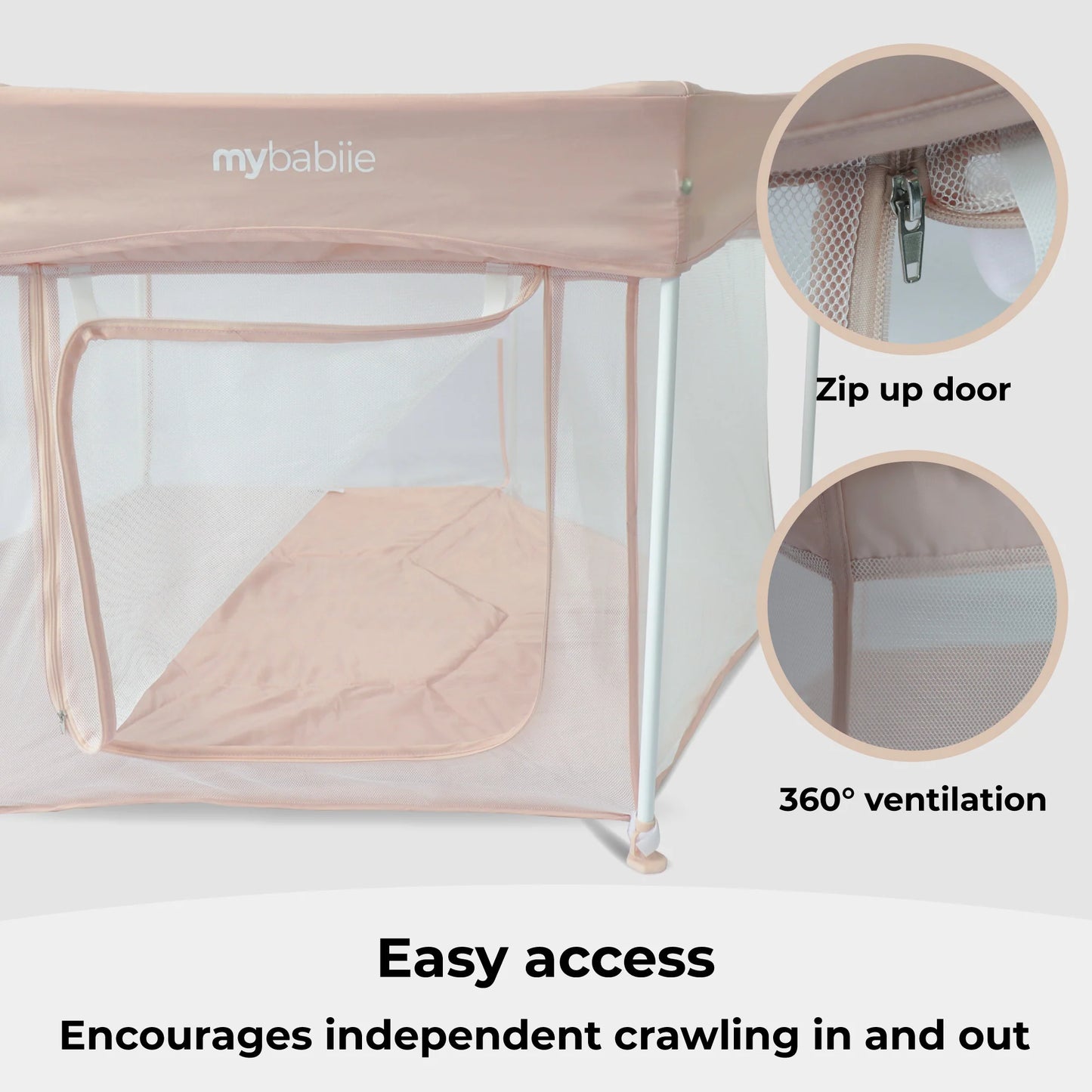 My Babiie Baby Playpen - Blush