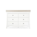 CuddleCo Clara 6 Drawer Dresser - White & Ash