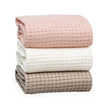 Lulujo Waffle Blanket - Ballet Slipper