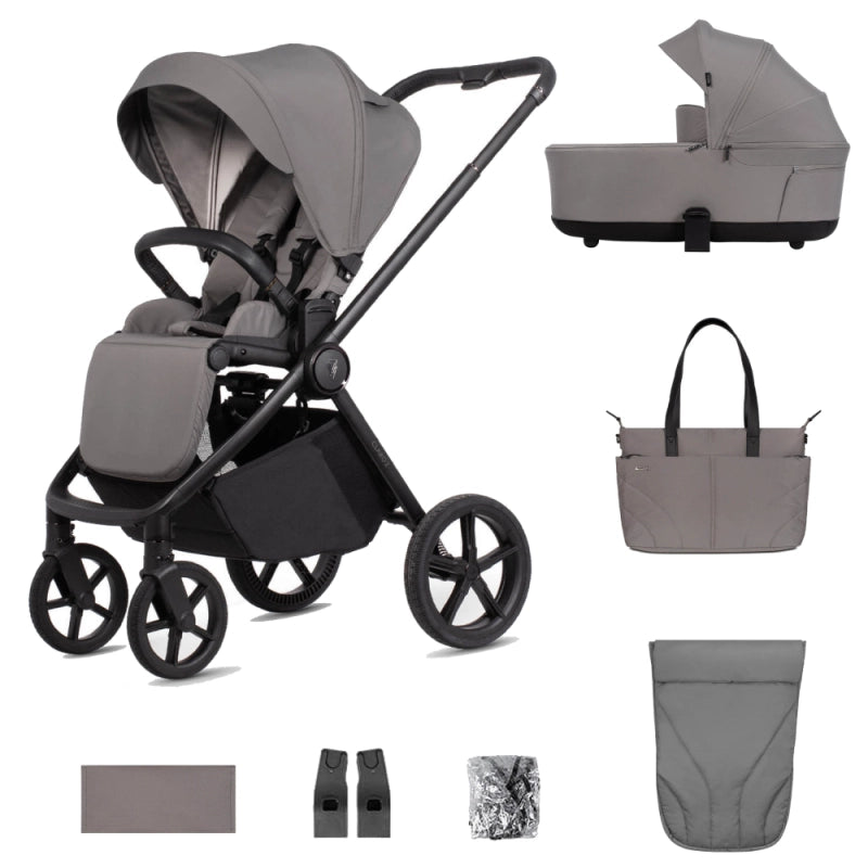 Venicci Claro2 8 Piece Pram, Pushchair + Accessories - Fog Grey
