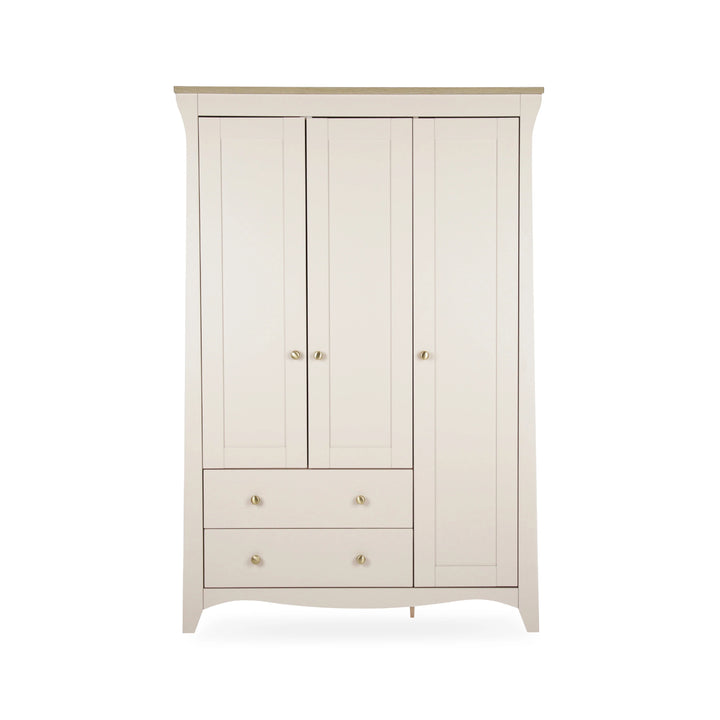 CuddleCo Clara 3 Door Triple Wardrobe - Cashmere & Ash